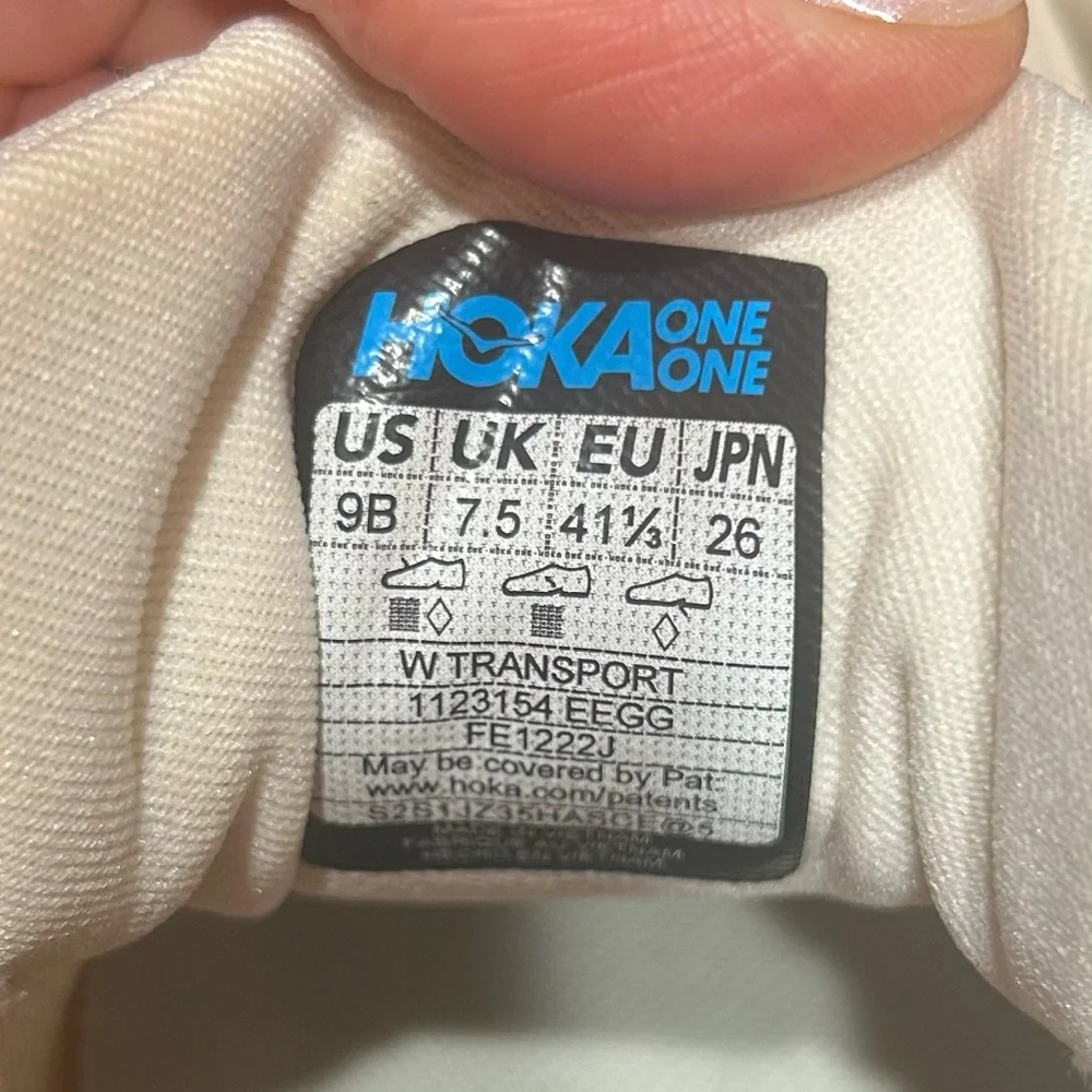 Hoka White and Tan Running Shoes - Picture 4 of 4